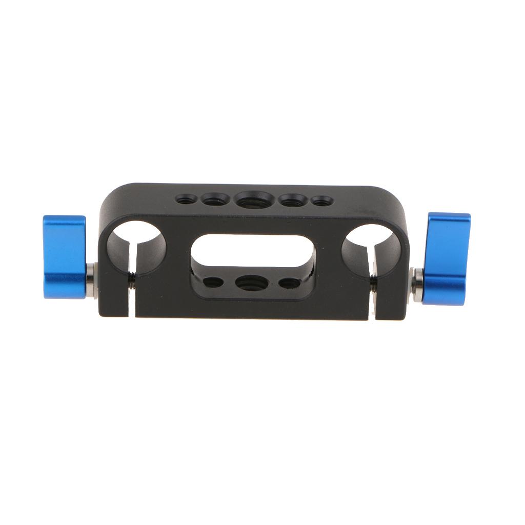 1/4" 3/8" Thread Rod Clamp  for 15mm Rod DSLR Rig Rail System