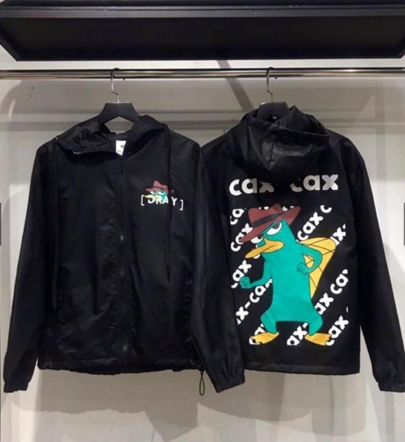 Áo khoác dù nam nữ in cax