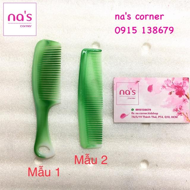 Lược nhựa mini bỏ túi tiện dụng xanh ngọc dài 12cm-14cm