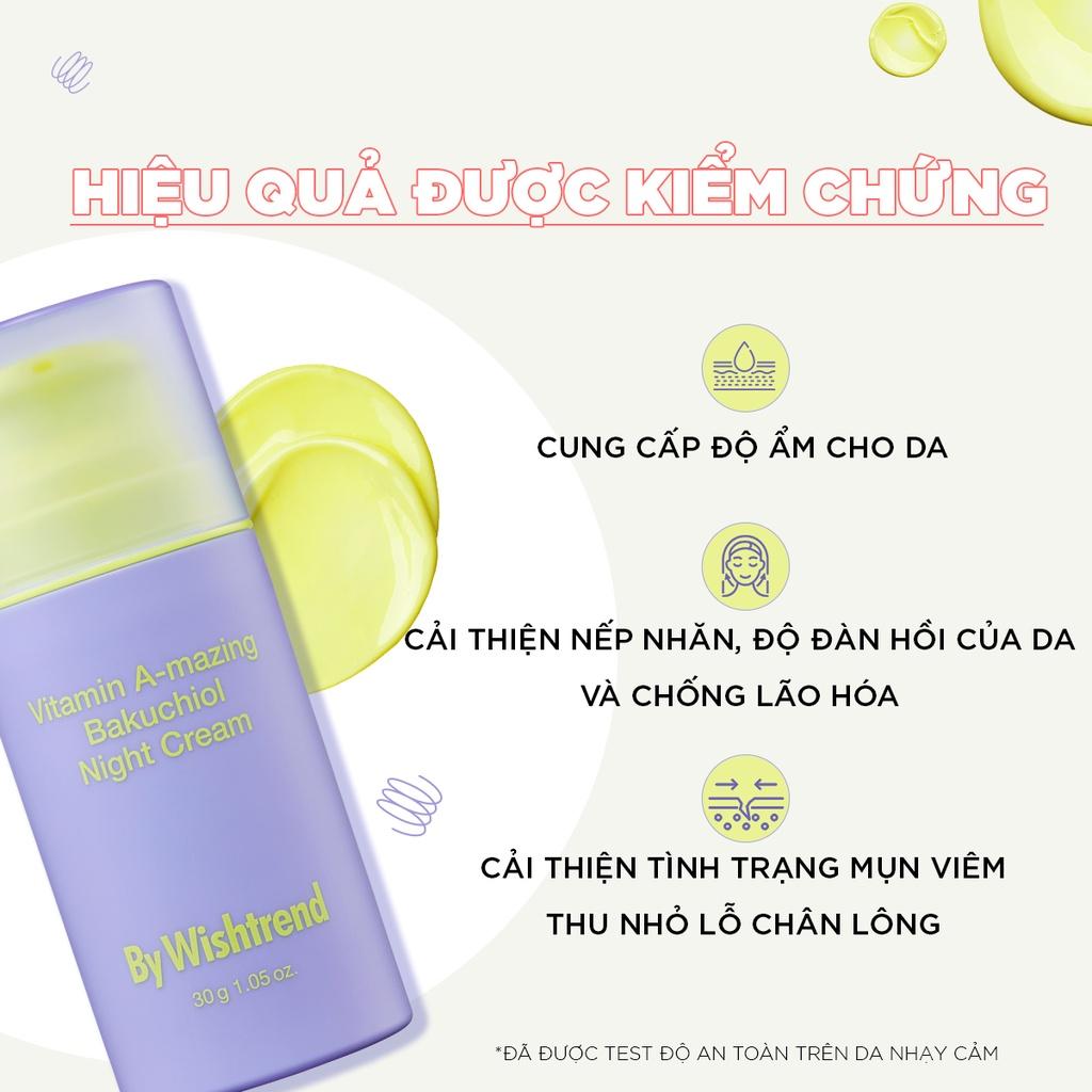 By Wishtrend Kem dưỡng da ban đêm Vitamin A-mazing Bakuchiol Night Cream 30g