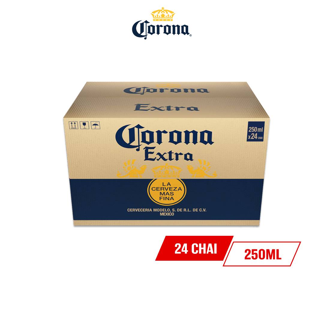 Bia Corona Extra Nhập Khẩu Thùng 24 Chai (250ml/chai)