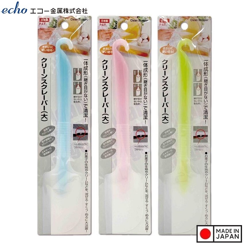 Thìa silicon trộn bột làm bánh Echo 29cm (Giao màu ngẫu nhiên) - Hàng nội địa Nhật Bản nhập khẩu chính hãng