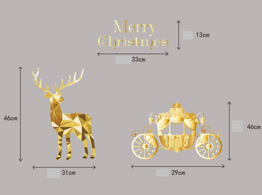 Decal tĩnh điện trang trí noel (không cần keo dán) - HL-SDTZ19-051