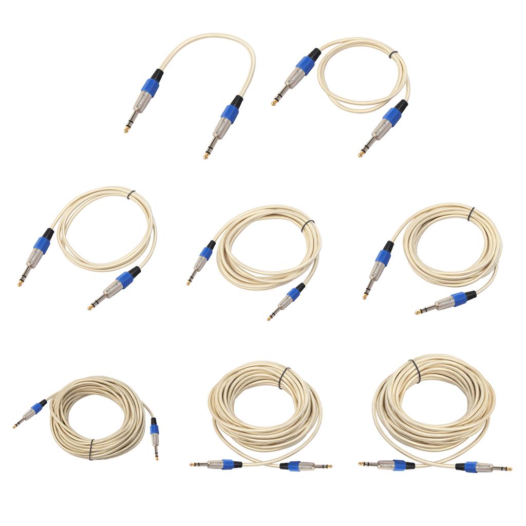 Auxiliary Audio Cable Audio Cable Aux Car Auxiliary Audio Cable 6.35mm Male-to-male Stereo Audio Cable