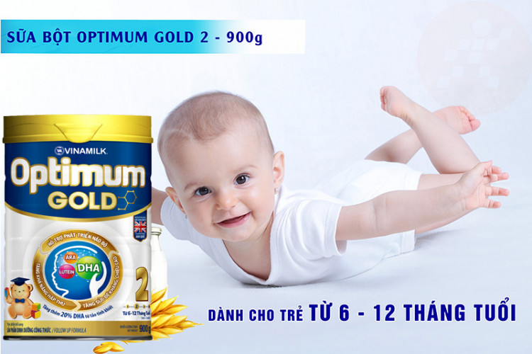 Sữa bột Optimum Gold 2 900g (cho bé 6 -12 tháng)