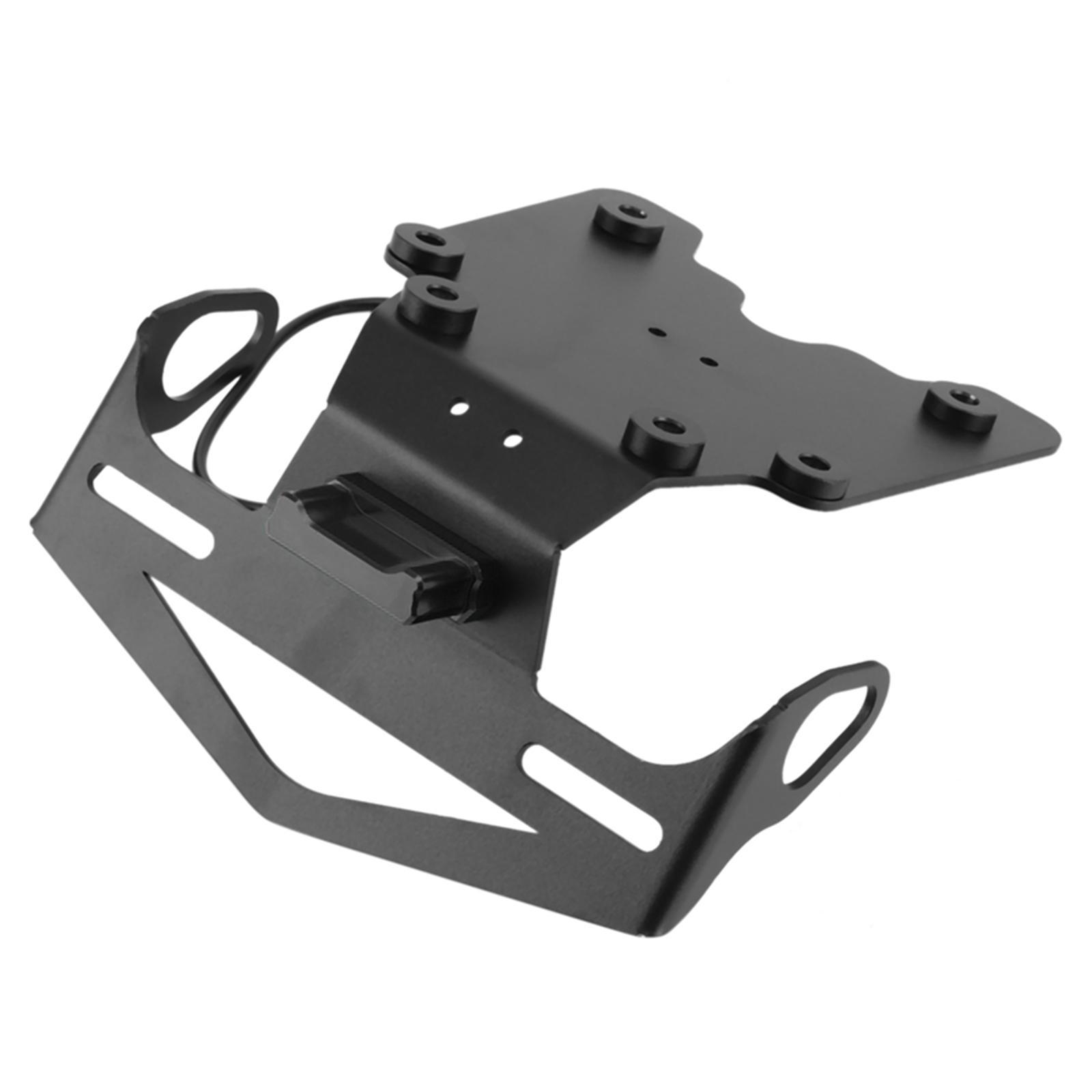 Motorcycle Rear License Plate Holder Bracket for Yamaha Tenere 700 Black