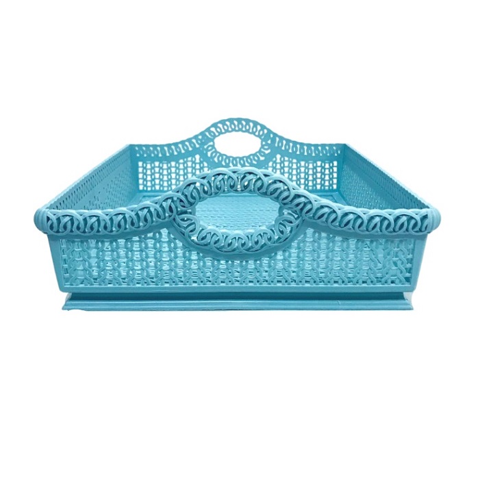 Rổ chữ nhật đa năng có quai xách kích thước lớn 41x31x12 cm