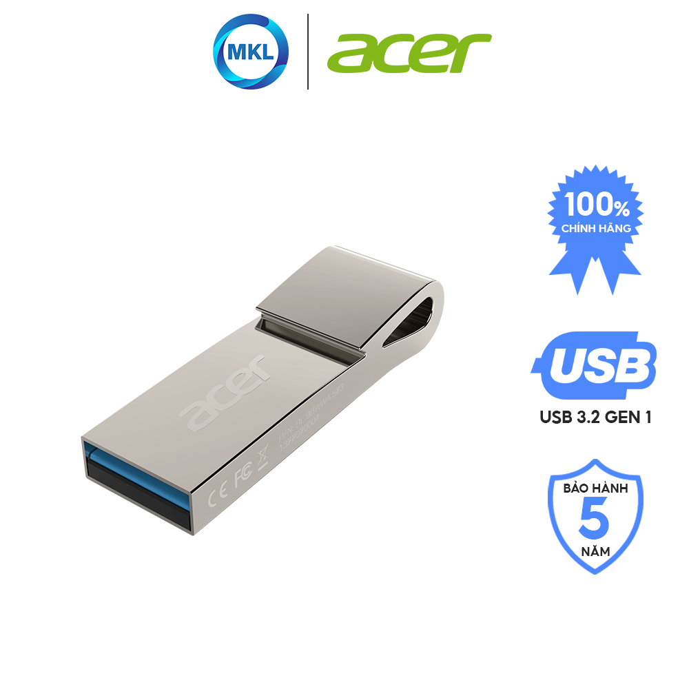 USB 3.2 Acer UF300 Gen1 tốc độ đọc/ghi lên đến 120MB/s - Hàng chính hãng