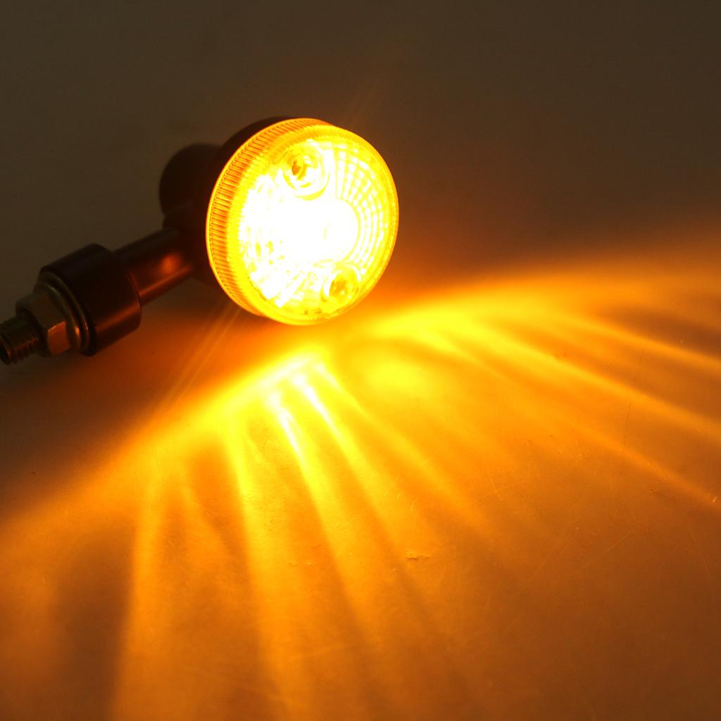 Motorcycle Turn Signal Lights Blinker Indicator Light for Cruiser Bobber Chopper