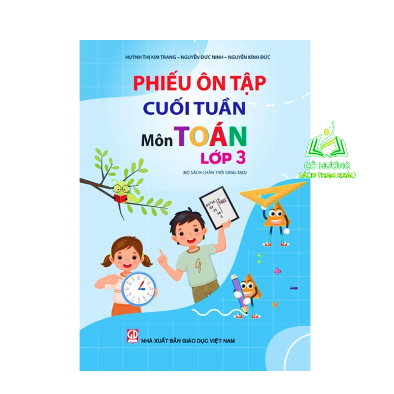 Sách - Combo 2 Cuốn Phiếu ôn tập cuối tuần môn Toán + Tiếng Việt Lớp 3 - Chân Trời Sáng Tạo - MN