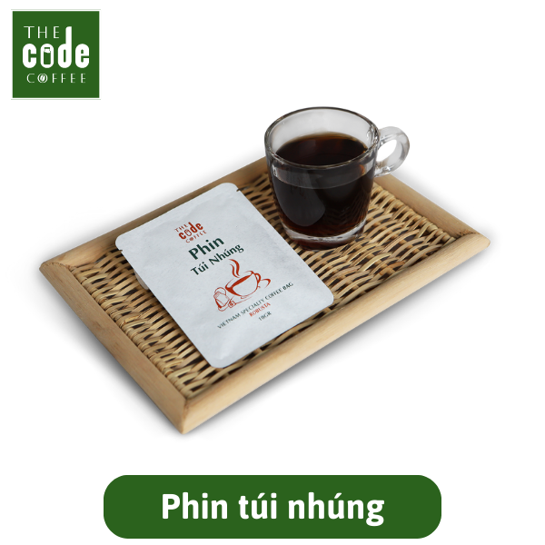 Cà Phê Phin Túi Nhúng Tiện Lợi - Robusta Túi Lọc Phin Giấy 1 Hộp 10 Gói (100gr) - Drip Bag Coffee