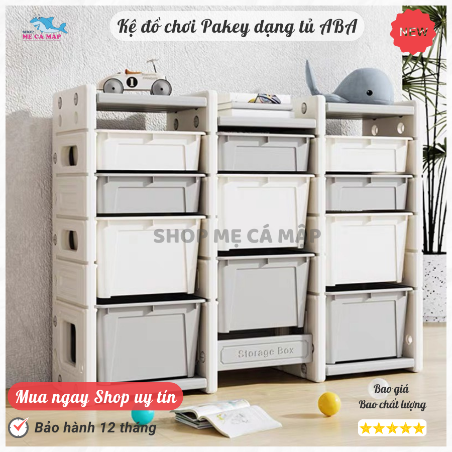 Kệ để đồ chơi cho bé dạng tủ ABA sản phẩm dày dặn chắn chắn, nhựa nguyên sinh an toàn không mùi