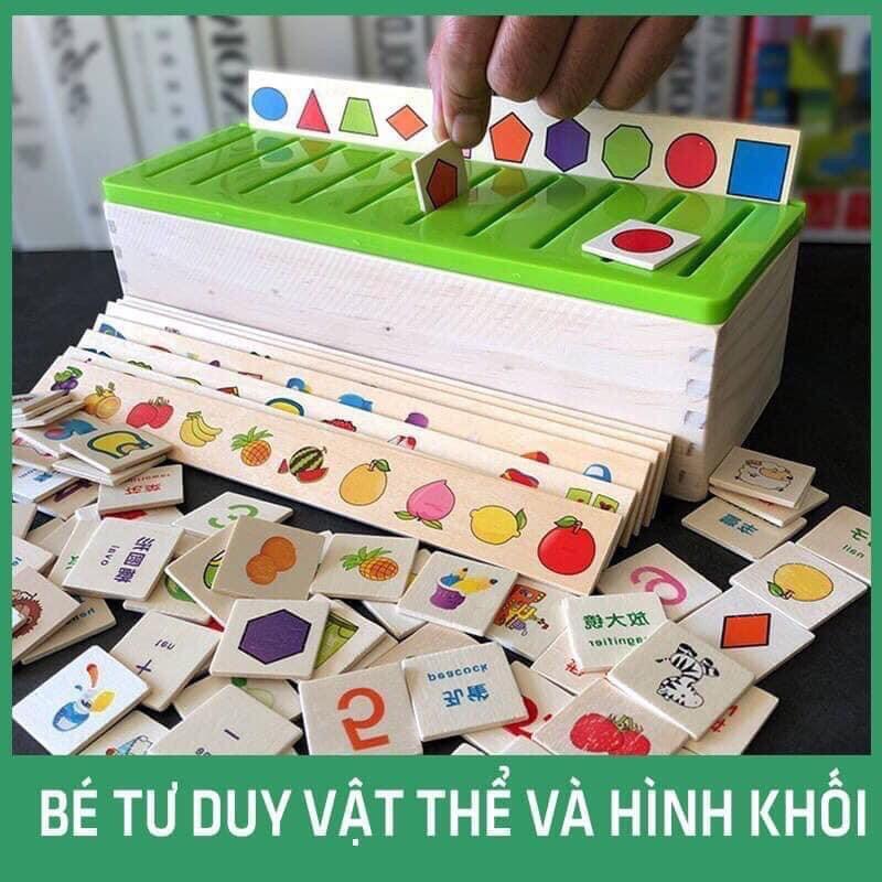 ️ĐỒ CHƠI THẢ HÌNH THEO CHỦ ĐỀ - BỘ ĐỒ CHƠI GIÚP BÉ LUYỆN TRÍ NHỚ HÌNH ẢNH, HÌNH KHỐI VÀ SỐ