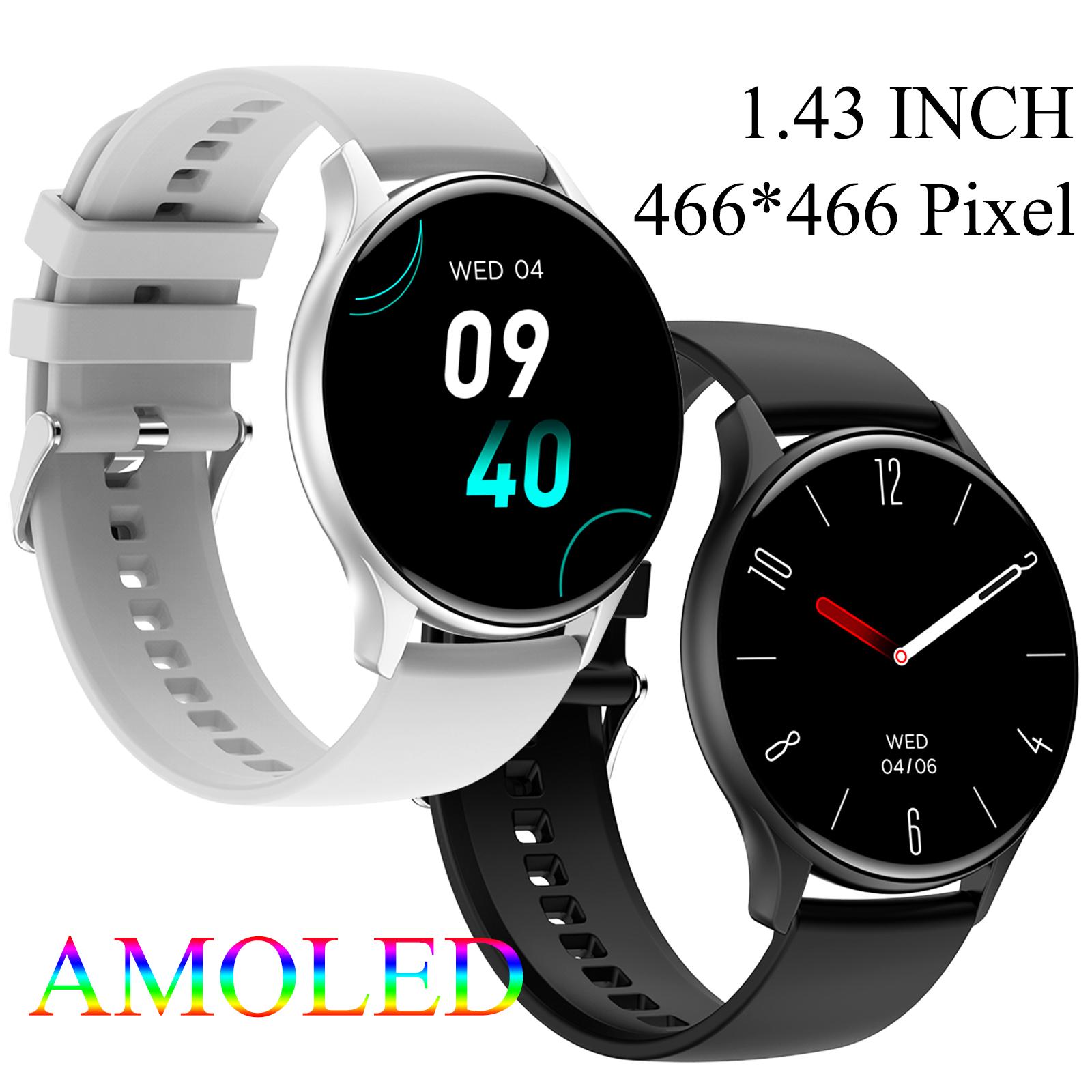 Đồng hồ thông minh LEMFO dành cho nam giới AMOLED HD IP68 Chống nước Bluetooth Call New Ladies Smartwatch 260mAh 1.43 inch 466 * 466 pixel