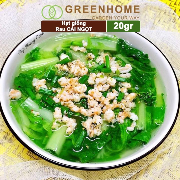 Hạt giống rau Cải ngọt, gói 20g, dễ trồng, thu hoạch nhanh R03