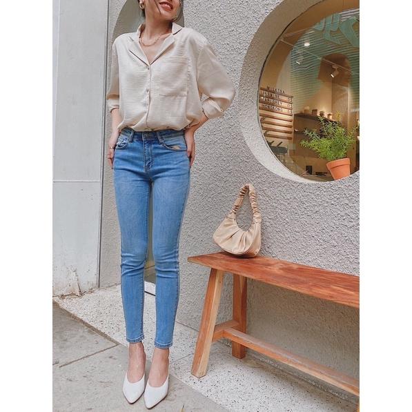 Quần jean nữ skinny co giãn 4 chiều