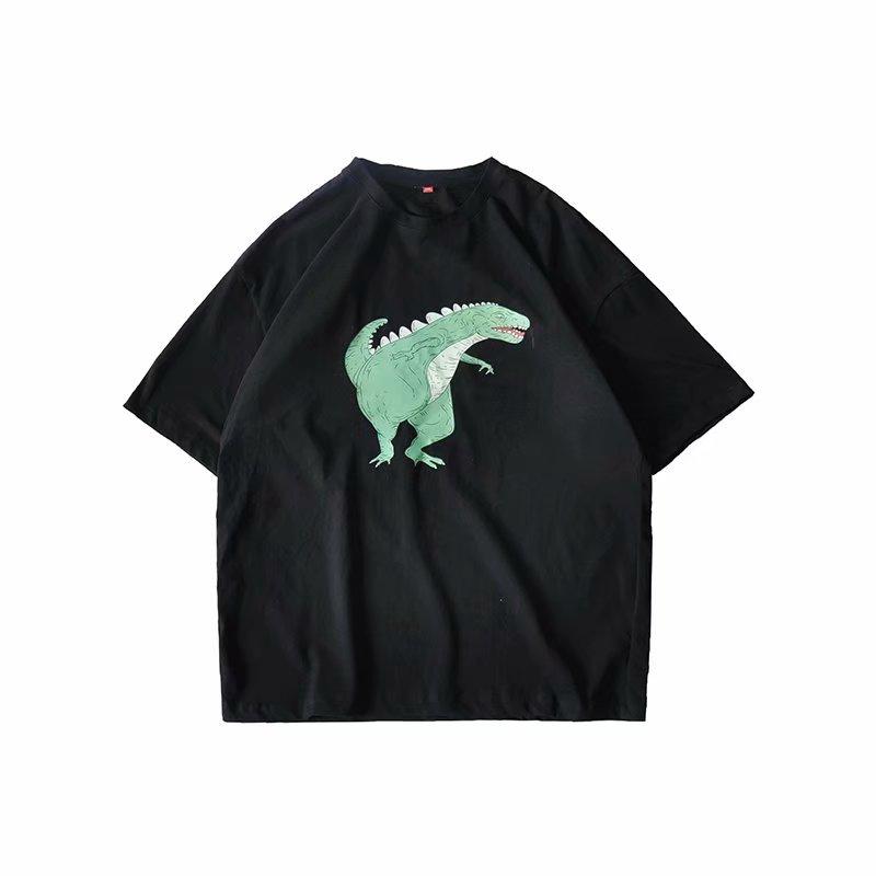 Áo Thun Nam Tay Ngắn In Hình Khủng Long Cá Tính