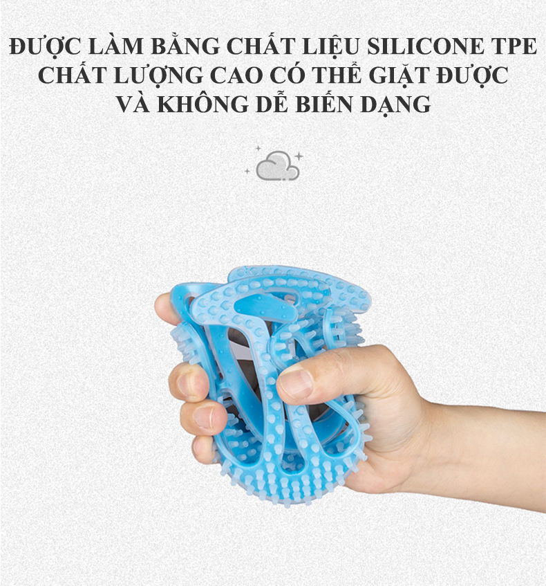 Miếng lót nón bảo hiểm silicone thoáng khí giúp bảo vệ đầu khi va đập và giữ kiểu tóc khi đội nón