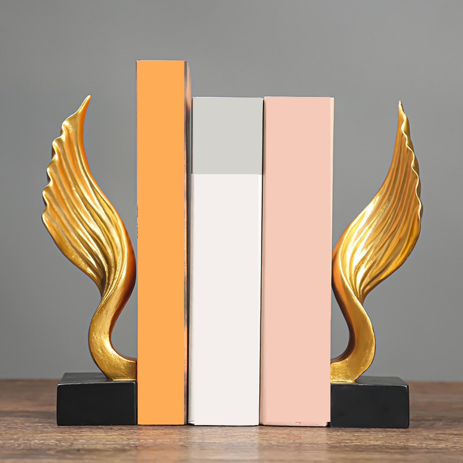 Angel  Stand Book Ends Sculpture Set Book Stopper for Coffee Tables