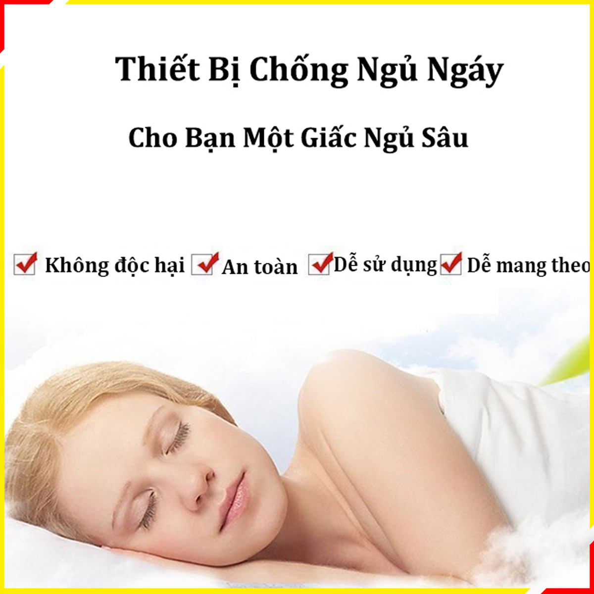 Dụng cụ hỗ trợ chống ngáy ngủ và lọc không khí hiệu quả 2in1 hiệu quả - HT SYS - Giao màu ngẫu nhiên