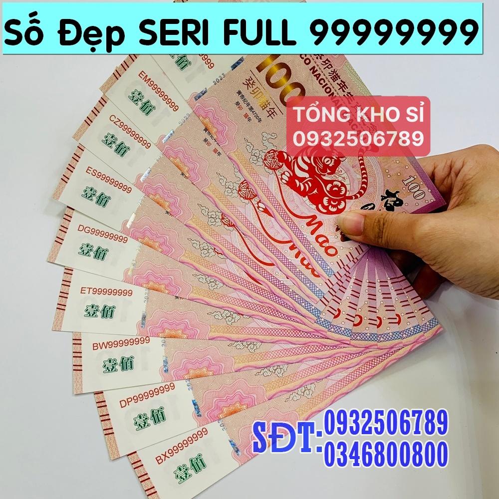 Số VIP 99999999 - Tiền lì xì 100 Macao con Mèo Tết 2023, kèm bao lì xì tết