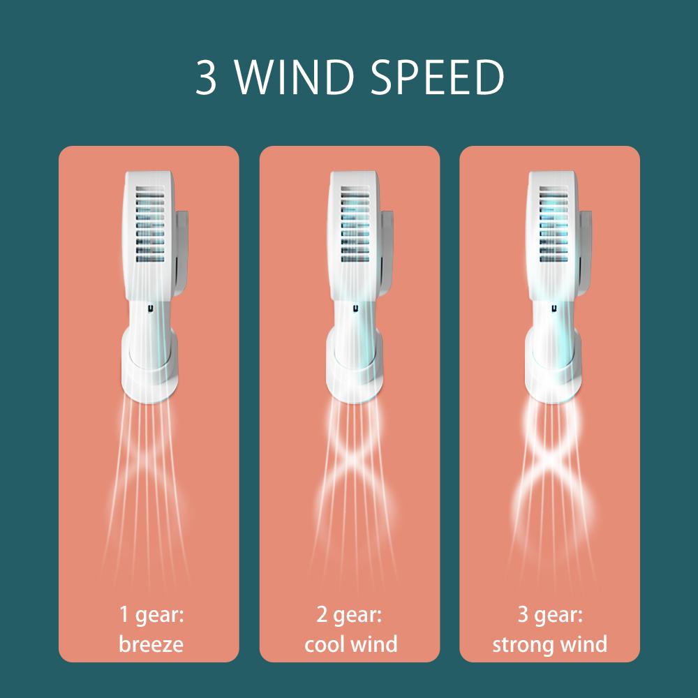 Quạt mini cầm tay di động, 3 chế độ, sạc USB để bàn tiện lợi