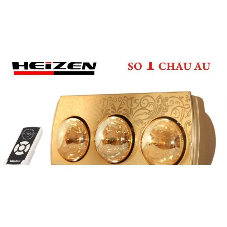 Đèn sưởi nhà tắm 3 bóng có điều khiển Heizen HE3BR