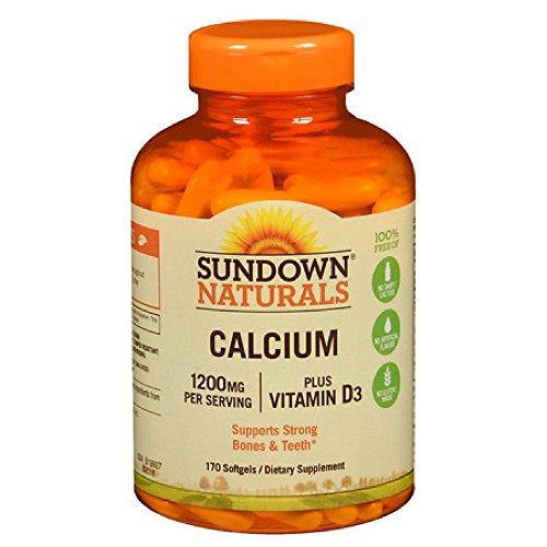 Sundown Calcium plus Vitamin D3, 1200mg, Softgels 170 ea
