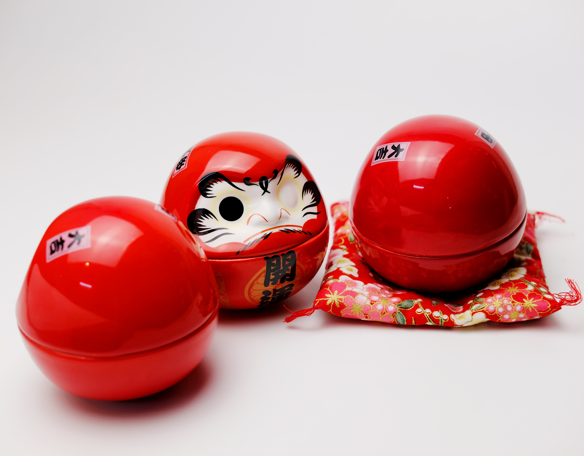 Lật đật Daruma sứ 8cm - 1 mắt (giá lẻ 1 mẫu)