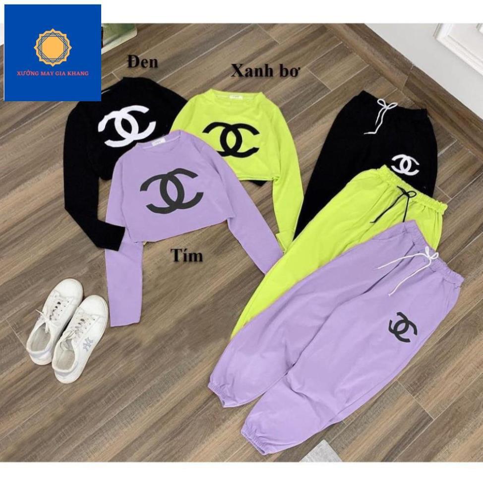 Đồ bộ quần áo thun bé gái, kiểu lửng thời trang, mẹ bé mặc cùng nhau - Xưởng may - Gia Khang .