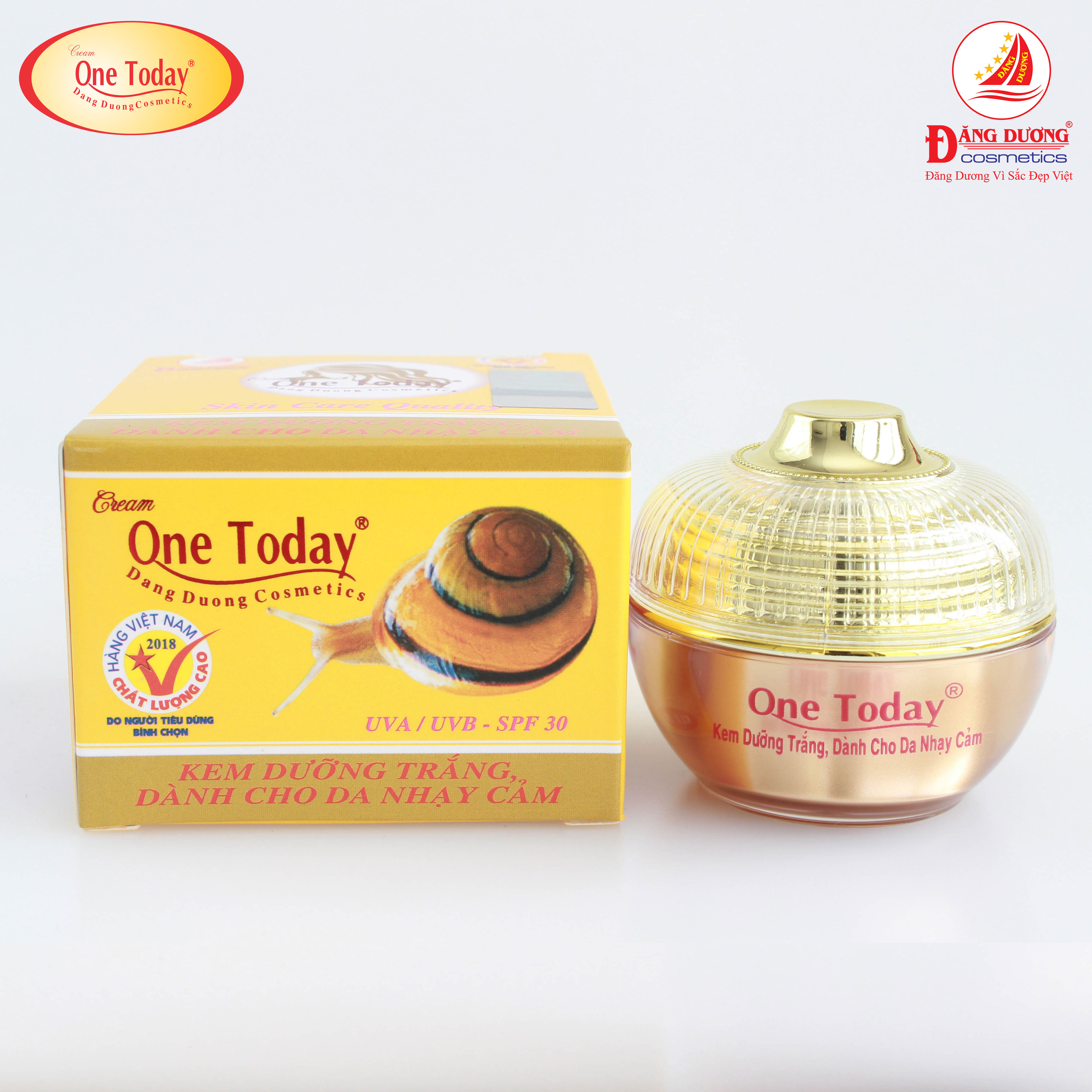 ONE TODAY - KEM DƯỠNG TRẮNG DÀNH CHO DA NHẠY CẢM - 8g