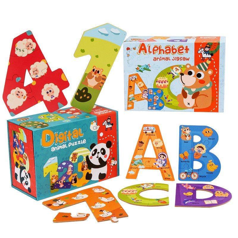 Bộ Xếp Hình Chữ Cái Tiếng Anh Alphabet Animal Jigsaw Chất Liệu Gỗ Cao Cấp Giúp Bé Học Hiệu Quả - Đồ Chơi Giáo Dục