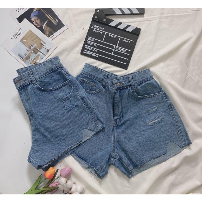 QUẦN SORT JEAN BIGSIZE QC XANH NHẠT LƯNG CAO MÃ 03
