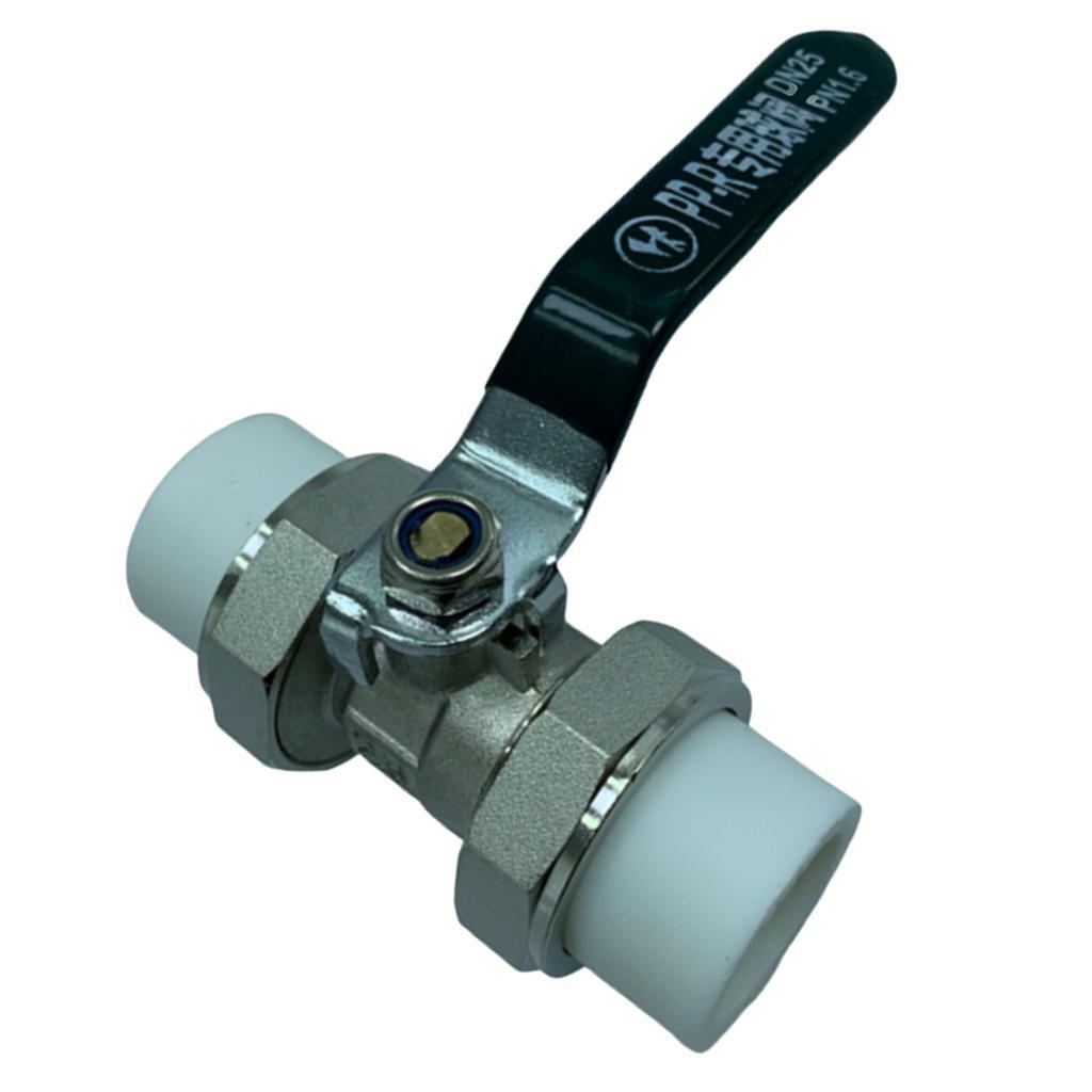 Copper Valve Double Head Live Joint PPR Iron Ball Valve Connector Fittings