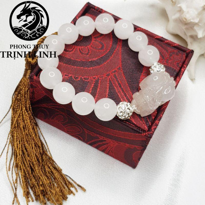 VÒNG TAY TỲ HƯU TRẮNG 10LY