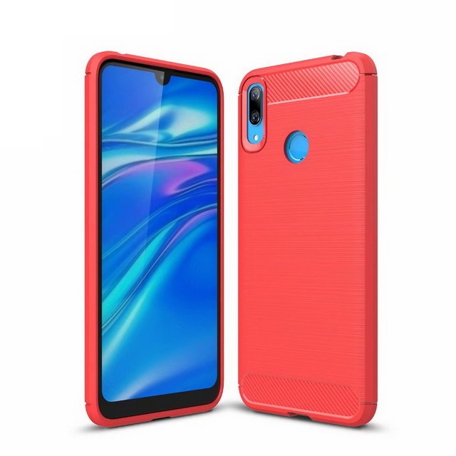 Ốp lưng chống sốc vân Carbon dành cho Huawei Y7 Pro 2019