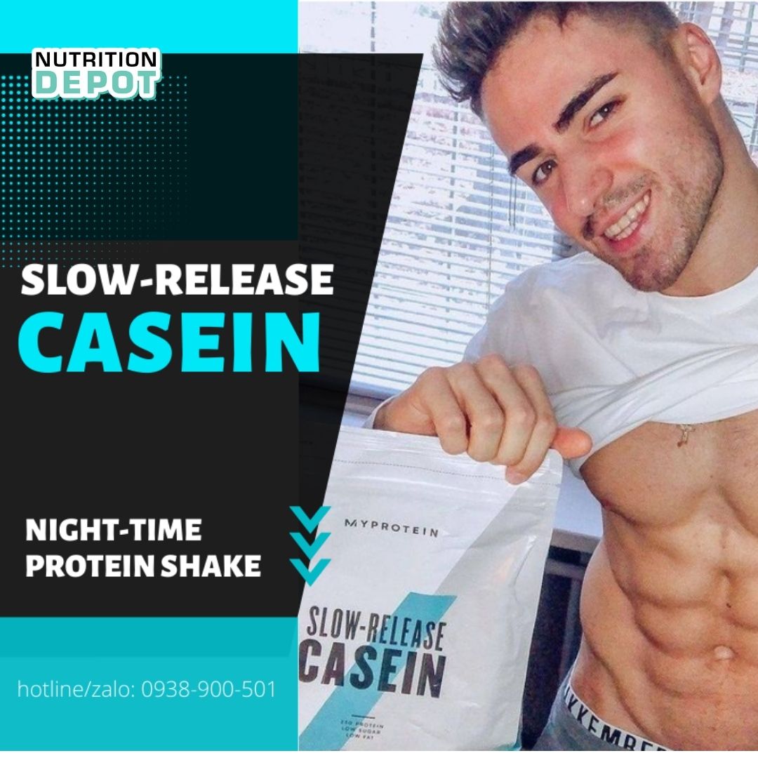 Thực phẩm bổ sung Impact Casein Myprotein (Protein Casein) - Hỗ trợ tăng cơ suốt đêm ngủ dài - Nutrition Depot VN