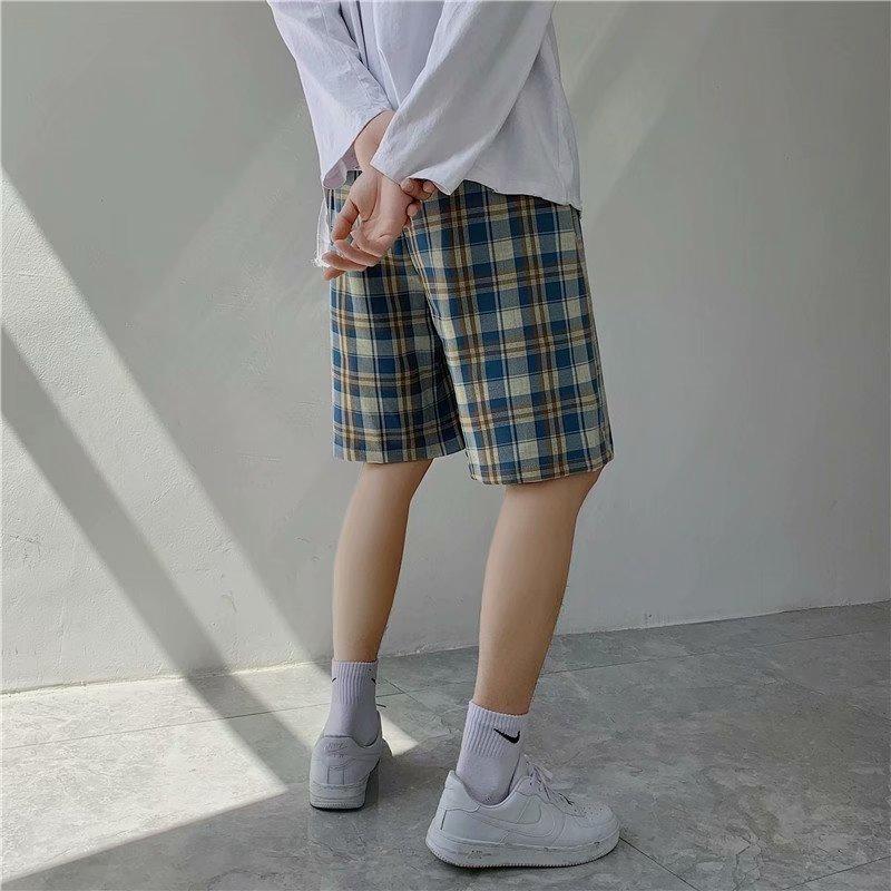 Quần Short Nam Sọc Ca Rô Năng Động