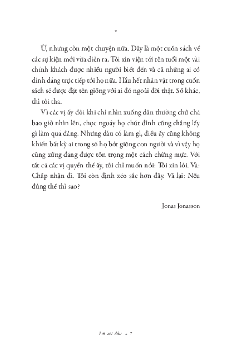 Ông Trăm Tuổi Tái Xuất Và Giải Cứu Thế Giới - Jonas Jonasson