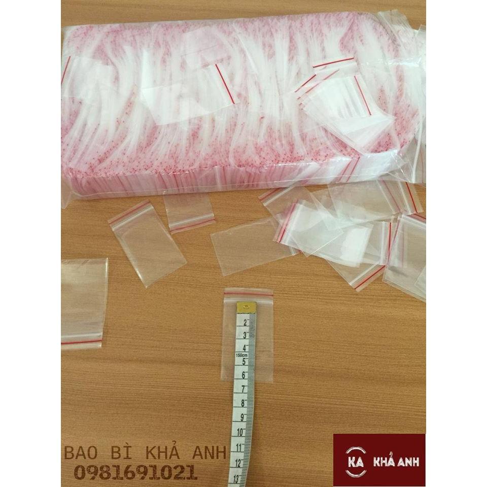 Túi Zip Chỉ Đỏ - Chất Liệu PE An Toàn - Độ dày 6.5 zdem -