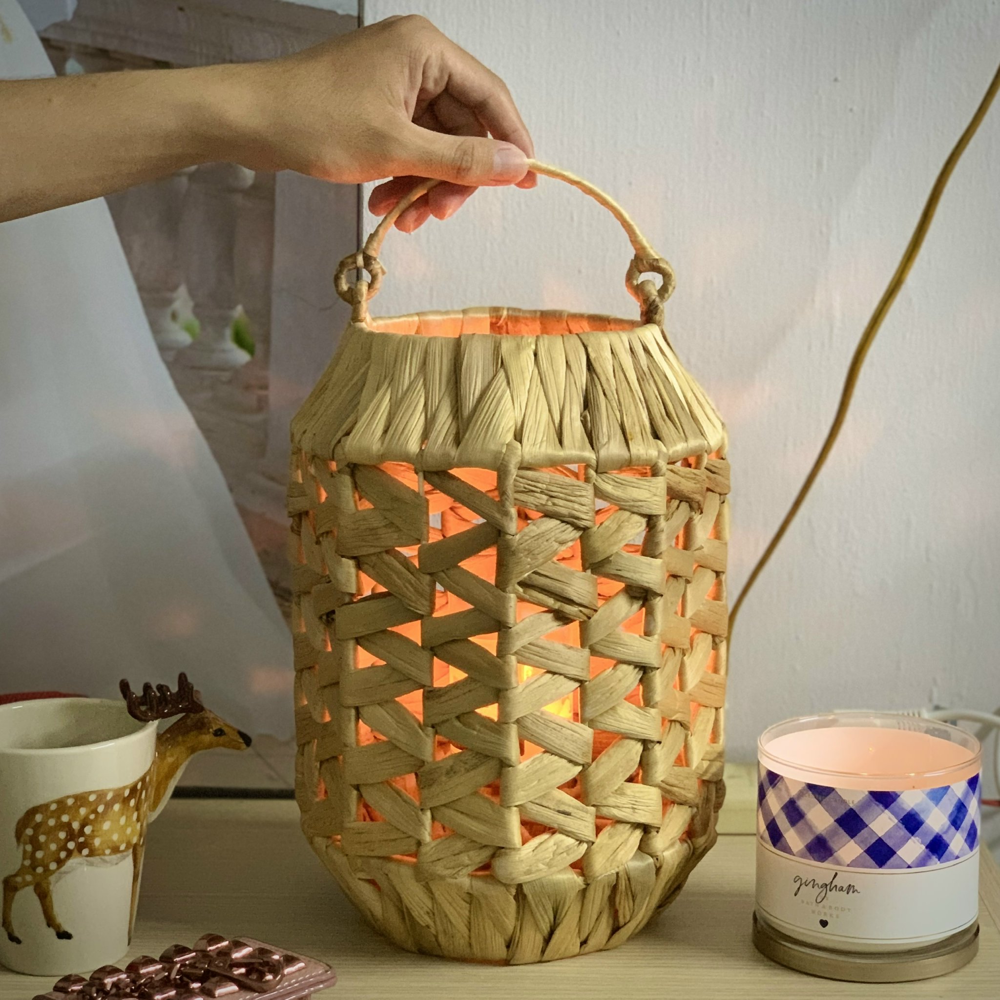 Lubihandicraft - Lồng đèn trang trí lục bình - đơn giản, mộc mạc