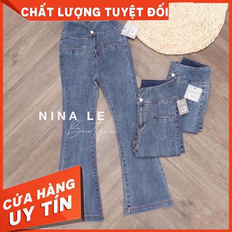 QUẦN JEANS LOE LƯNG KIỂU TÚI NẸP- hình thật chính chủ