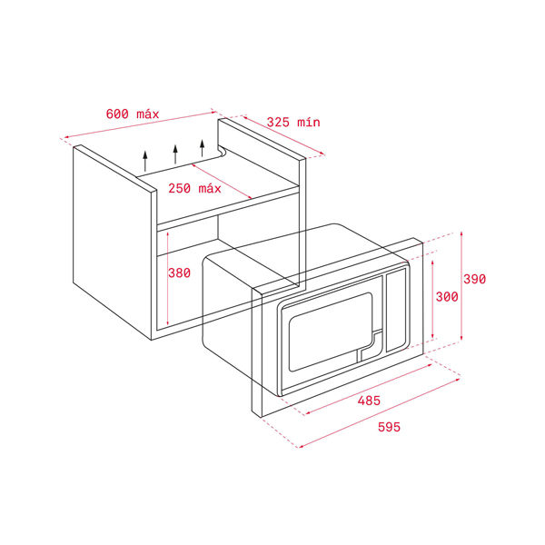 Lò vi sóng Teka EASY MB 620 BI 40584000 - Hàng chính hãng