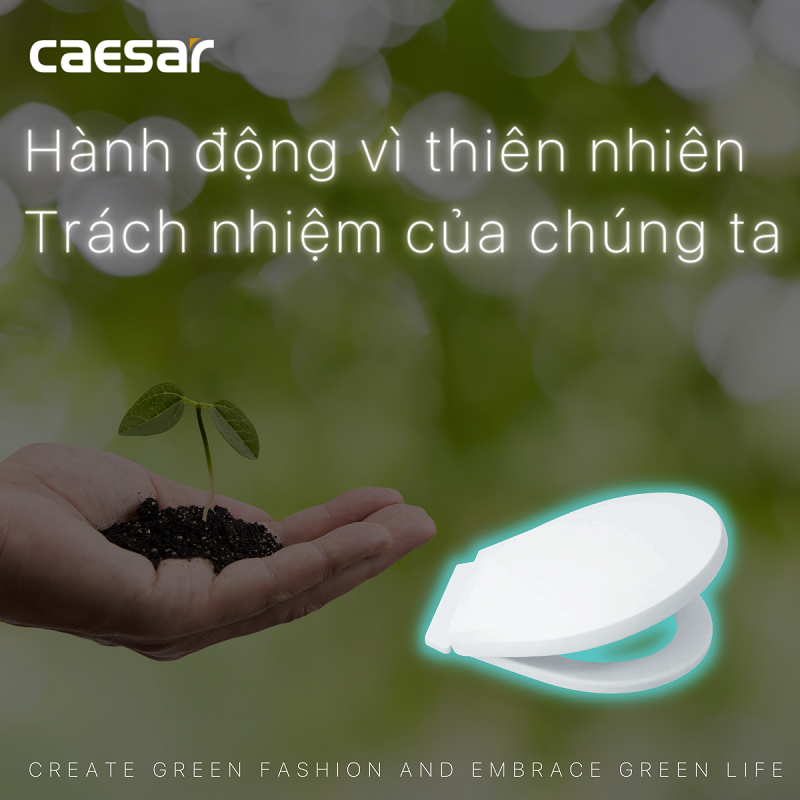 Nắp nhựa đóng êm bàn cầu trẻ em Caesar - M284 - Hàng chính hãng