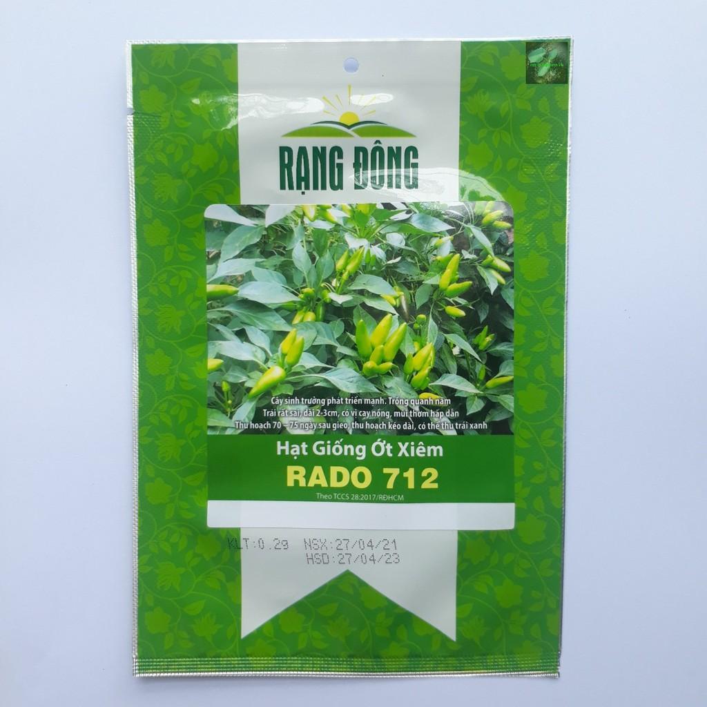 Hạt giống ớt xiêm Rado, đóng gói 0.2gr (khoảng 50 hạt)