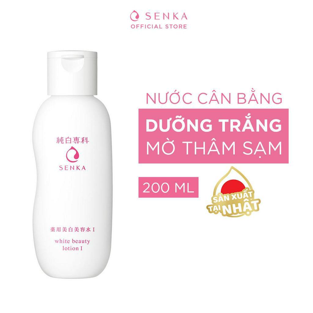 Nước dưỡng làm mềm và trắng da Senka White Beauty Lotion I 200ml