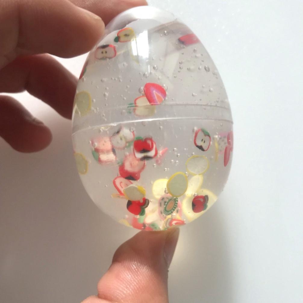 GUDETAMA EGGIE/ Slime Trứng ngũ cốc Gudetama/ Slime Basic Đặc, Bóng, Dẻo/ Kèm Charm đồ giải trí Slam Đẹp, Giá Rẻ