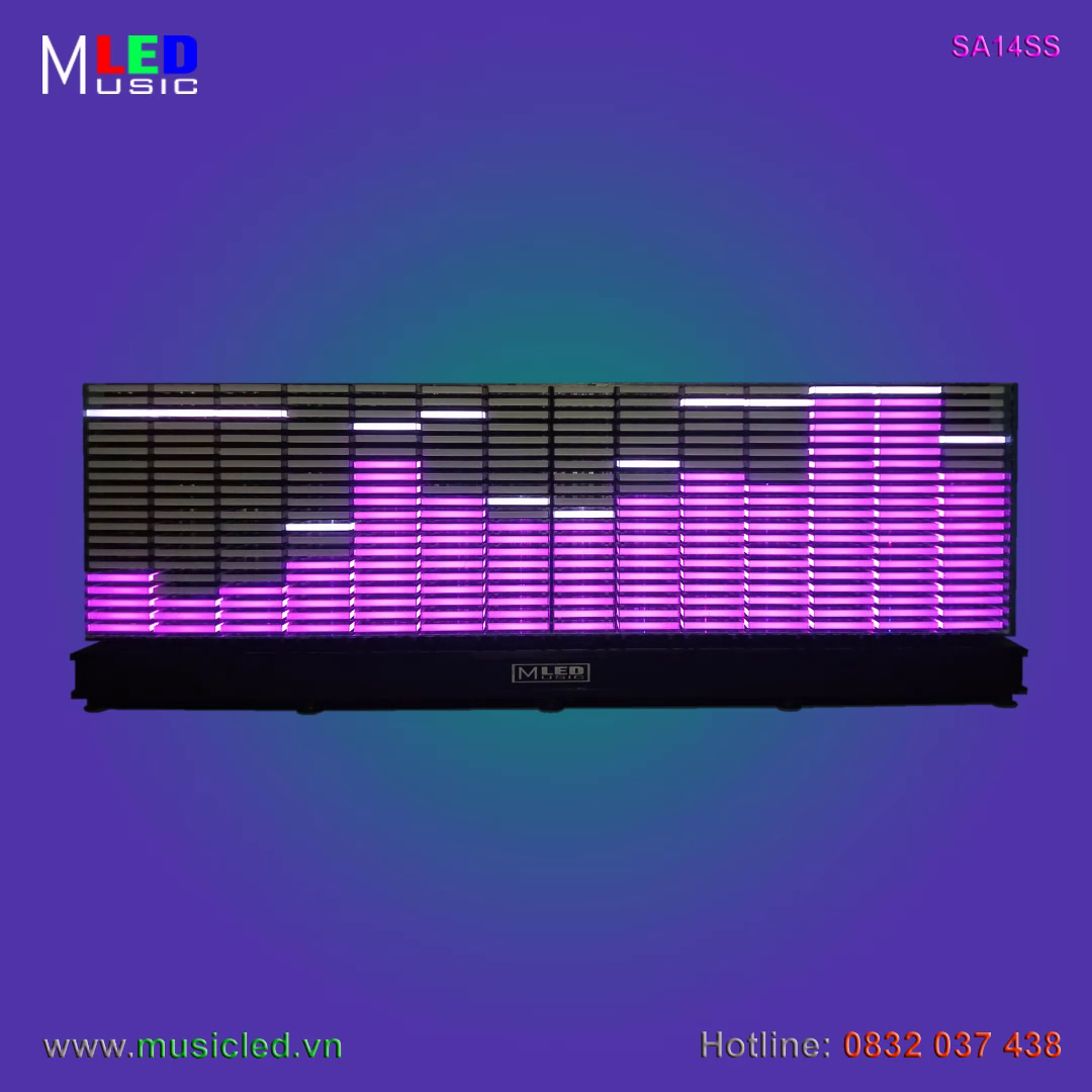 Dàn đèn Music LED nháy theo tần số nhạc 14 cột để bàn