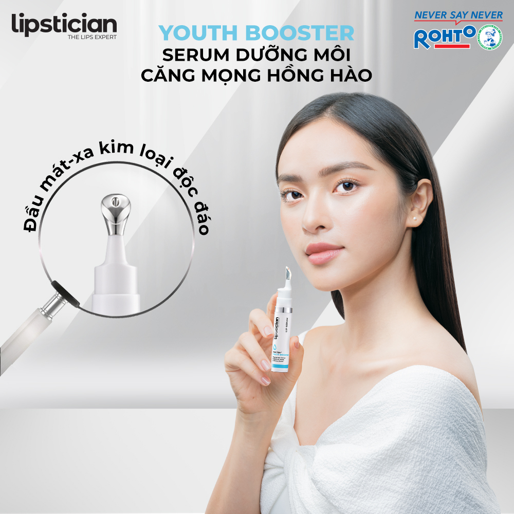 Serum dưỡng hồng môi và căng mọng Lipstician Lip Serum Youth Booster 9g