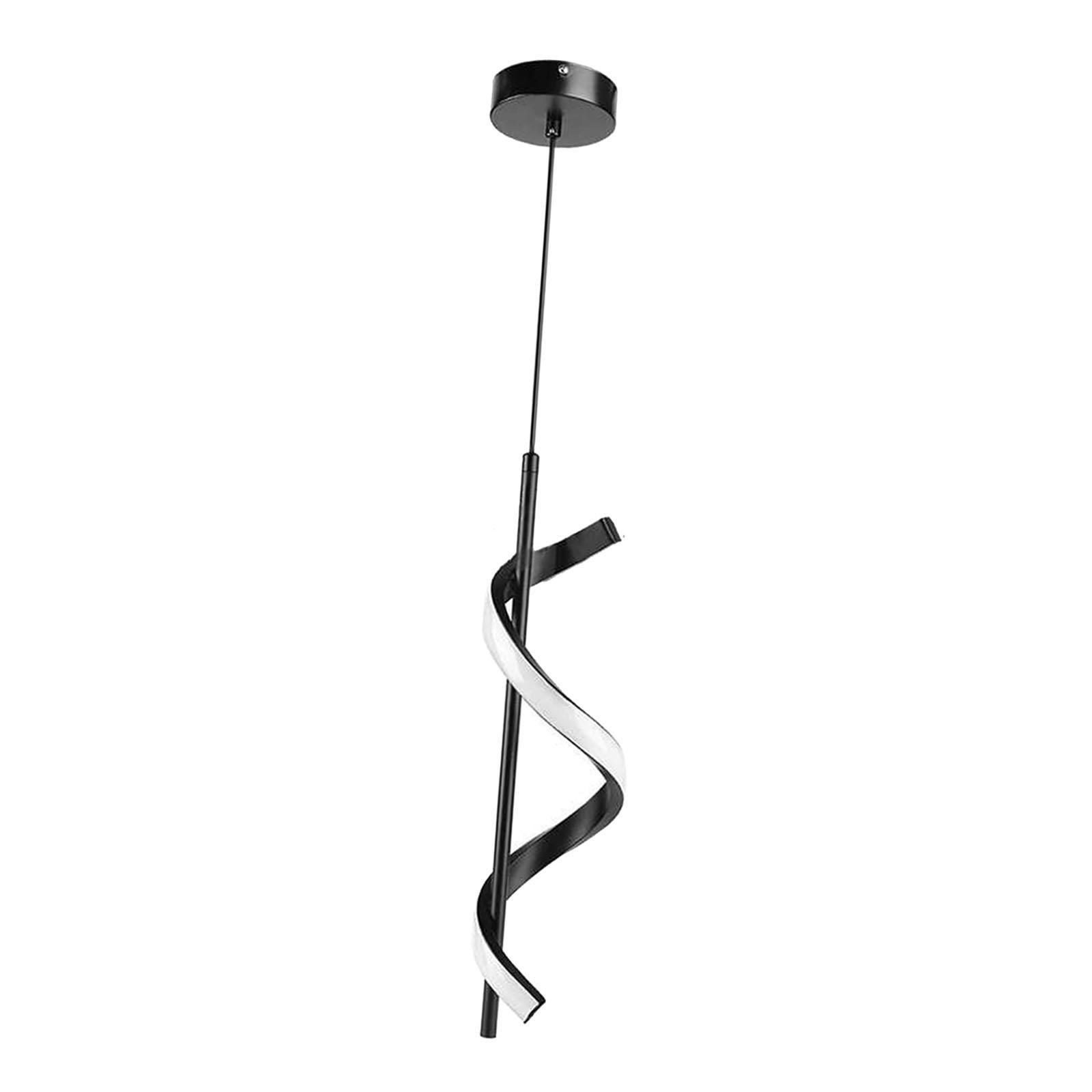 LED Pendant Light Hanging Lamp Modern Decor Lighting Adjustable Chandelier Spiral Ceiling Light Fixture for Club Loft Entryway Porch Hallway